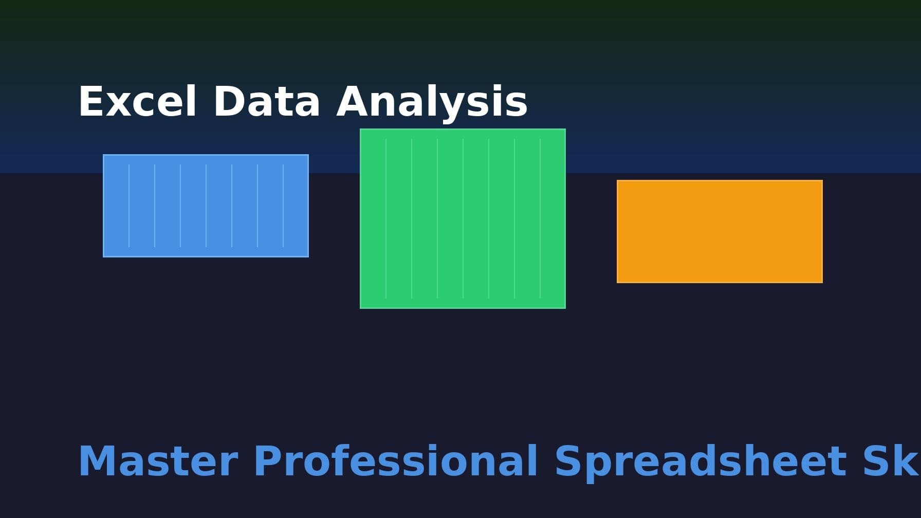 Master Excel for Data Analysis: Essential Spreadsheet Skills Every Professional Needs